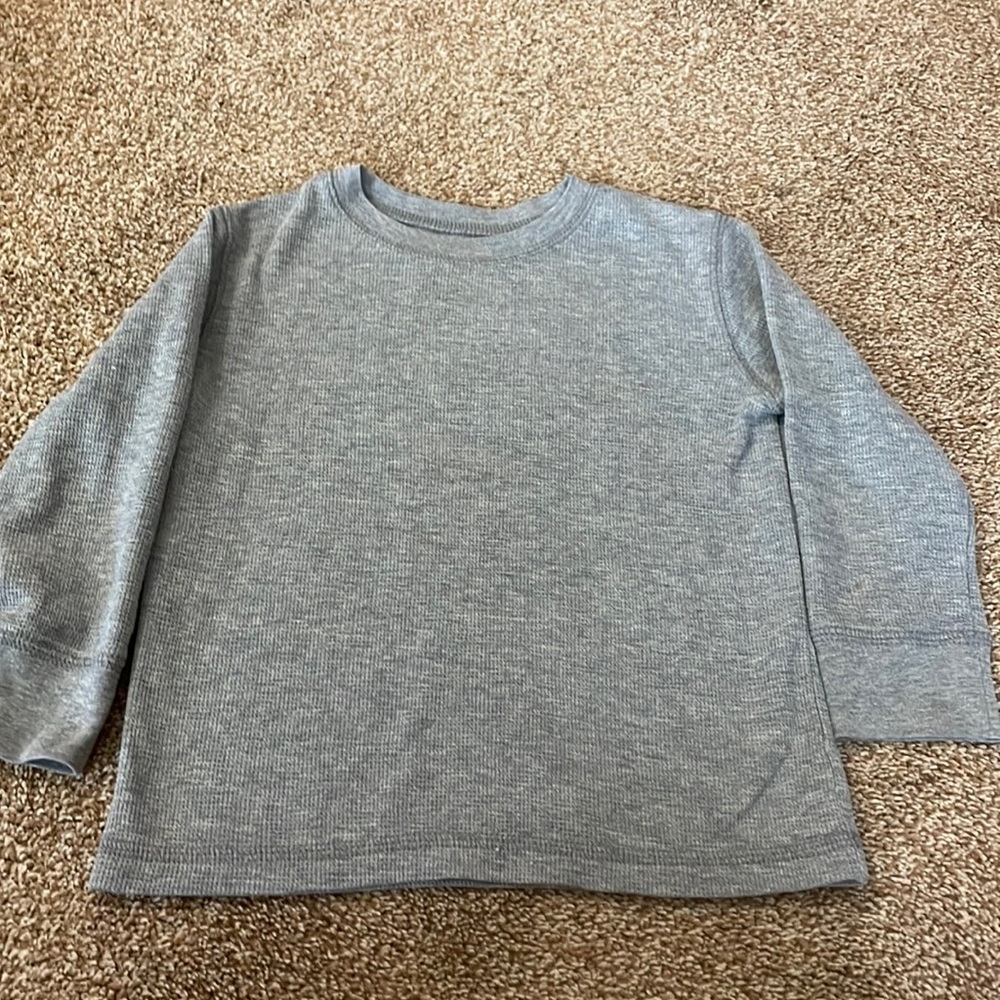 BabyGap gray thermal, long sleeve shirt 2T